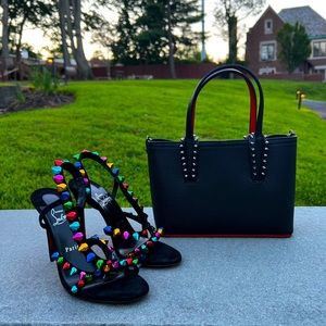 Christian Louboutin Spikita Suede Sandals